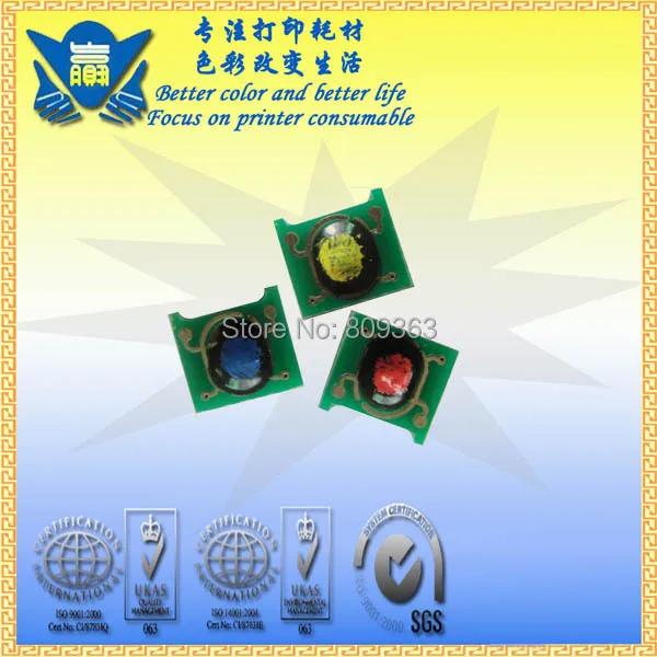 (20 шт./компл.) совместимый цветной тонер-картридж чип CF210X/CF210A CF211A CF212A CF213A для LaserJet