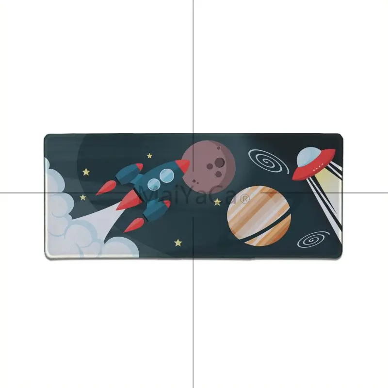 

MaiYaCa Boy Gift Pad Spaceship is Coming Along Customized laptop Gaming mouse pad Speed/Control Version Large Gaming Mouse Pad