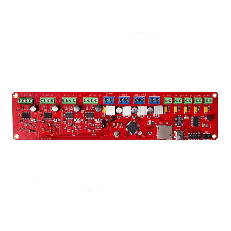 Точный! Geeetech Reprap 3D принтер плата управления 12 В Melzi V2.0 ATMEGA1284P 4 A4988 для Arduino|printer mutoh|usb