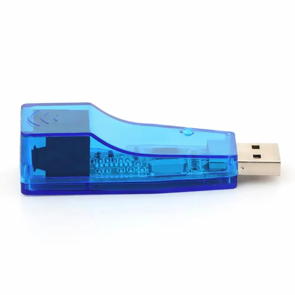 USB 2 0 к LAN RJ45 Ethernet 10/100 Мбит/с сетевой адаптер для Win7 Win8 Android Tablet PC Синий оптовая