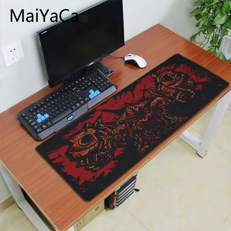 Maiyaca Лидер продаж абстрактные красные игровые коврики для геймеров коврик мыши