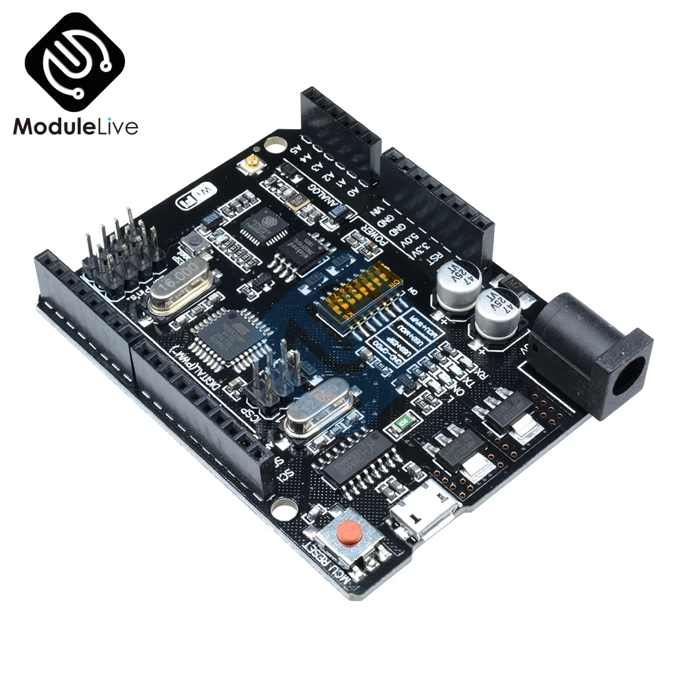 USB флеш память для Arduino WeMos NodeMCU 7 12 В постоянного тока UNO R3 ATmega328P + WIFI ESP8266 32 Мб