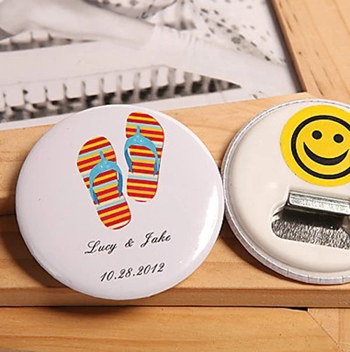 Free Shipping 100 Personalized Wedding Favors And Gifts Wine Opener & Fridge Magnet For Guests Souvenirs|magnet and stainless steel|magnet footmagnet