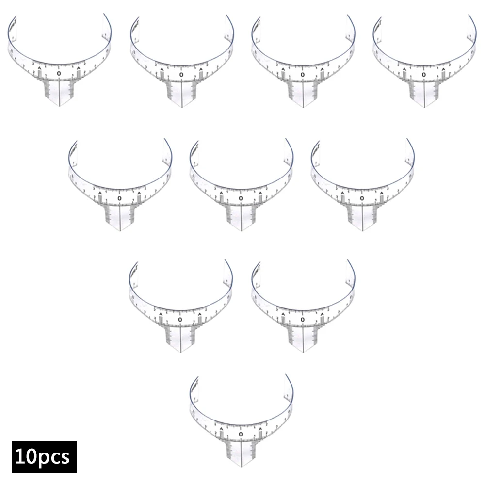 Трафарет для формирования бровей 10 шт. перманентного макияжа микроблейдинг