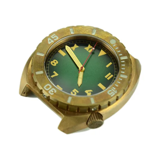 Brass 4 Мужские бронзовые автоматические часы San Martin, винтажные наручные часы для дайвинга, сапфировое стекло, 50 атм, полностью светящийся ободок, Relojes Hombre - Цвет: Brass 4
