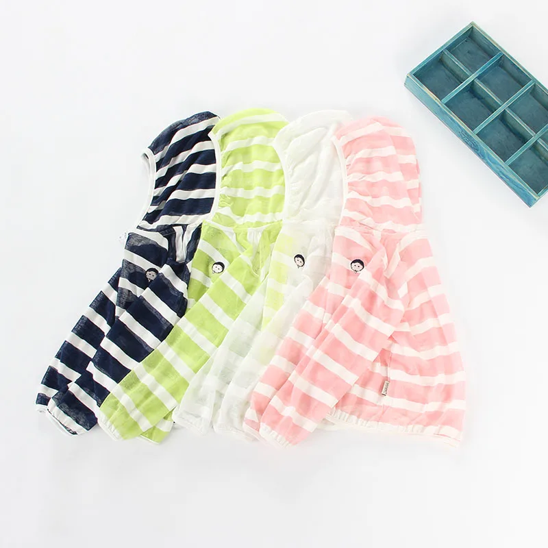 Boys and girls sunscreen clothing children's ultra-thin summer skin baby air conditioning shirt embroidered zipper | Детская одежда