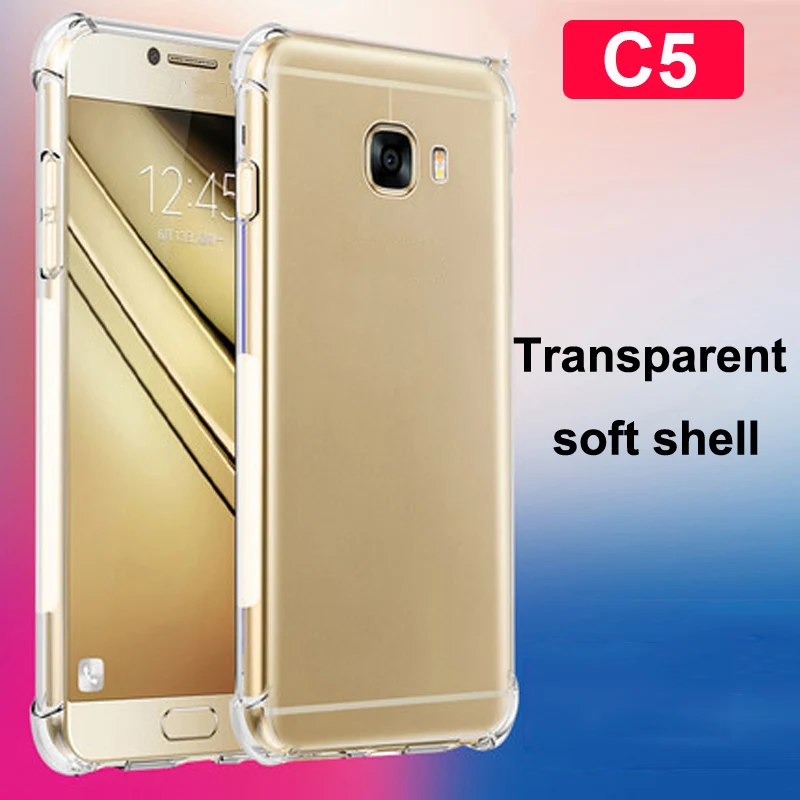 Чехол для Samsung Galaxy C5 чехол Capa мягкий прозрачный ТПУ телефона задняя GalaxyC5 SM C5000