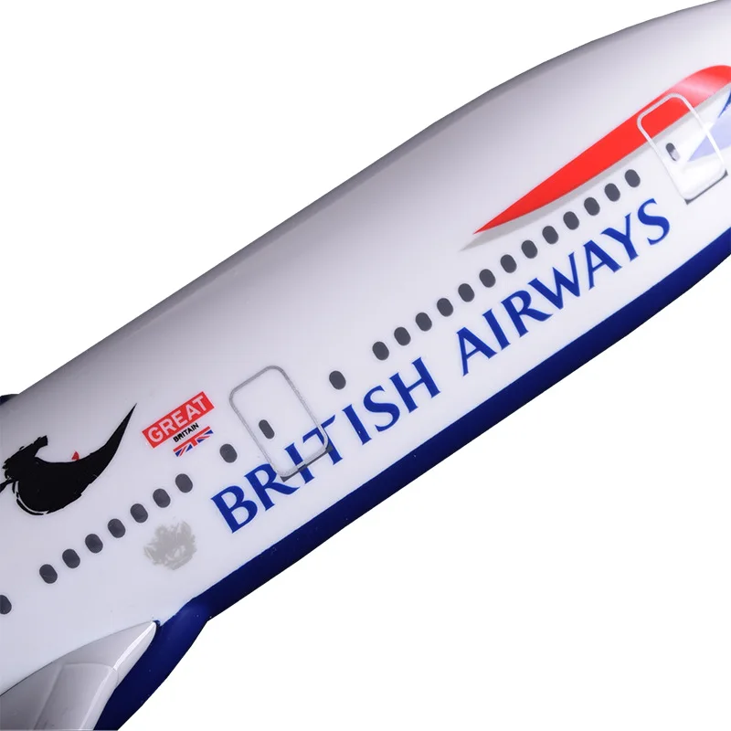 Модель самолета из смолы 47 см B777 британская авиакомпания Craftwork Боинг 777