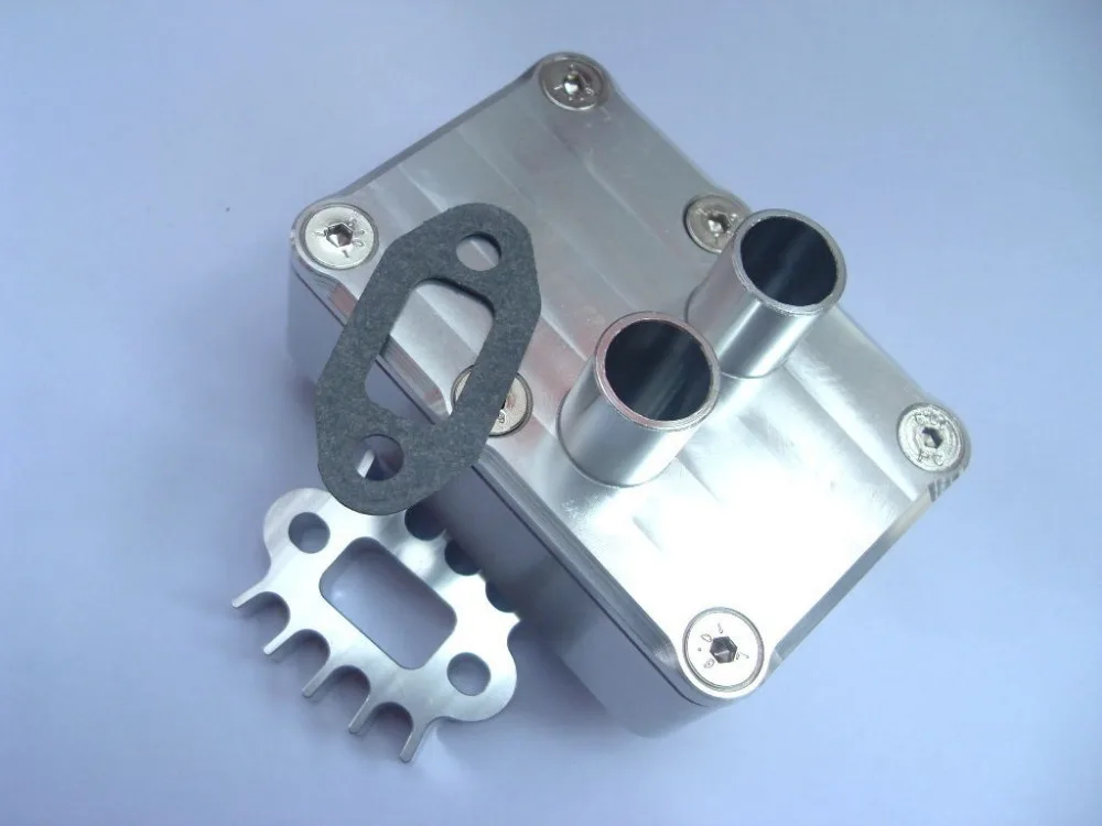 RC автомобильный газовый двигатель CNC задняя/задняя коробка глушителя