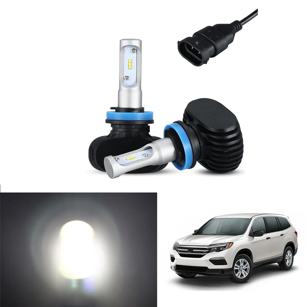 Комплект светодиодных фар лампы ближнего света для 2006 2016 Honda Pilot 50 Вт 8000LM белые