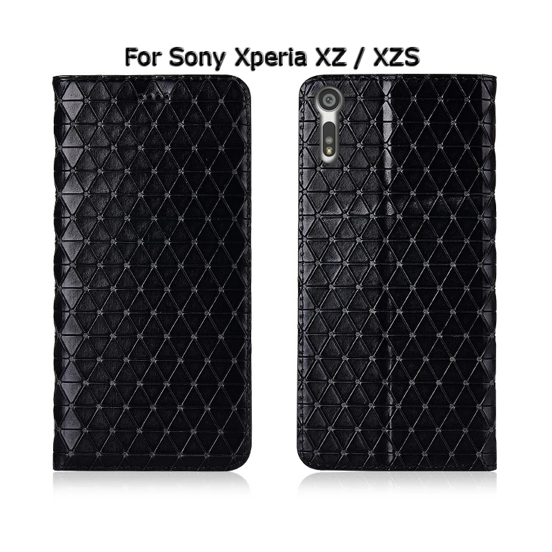 Модный флип-чехол для телефона с подставкой для sony Xperia XZ XZ1 XZ2 Compact Premium из натуральной коровьей кожи чехол для телефона
