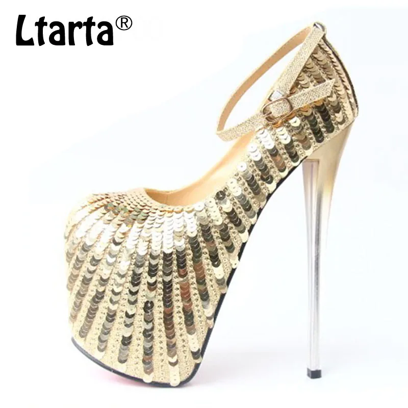 COWCOM/тонкие туфли на очень высоком каблуке 20 см пикантная Свадебная обувь с