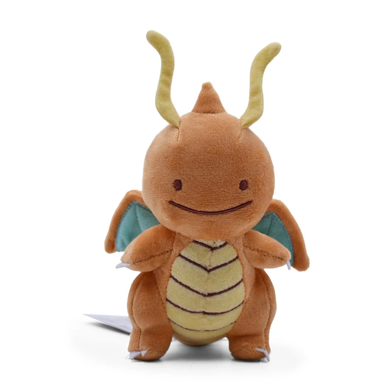 Dragonite Хит, 7 дюймов, 18 см, игрушки-белочки, каваи, стоящая белочка, плюшевые игрушки, Мультяшные аниме куклы, детские игрушки, подарок для детей на Рождество - Цвет: Dragonite
