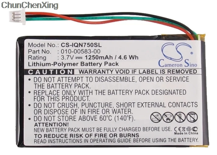 Аккумулятор Cameron Sino 1250mAh 010 00583 00 для Garmin Nuvi 750 755 755T|Цифровые аккумуляторы| |