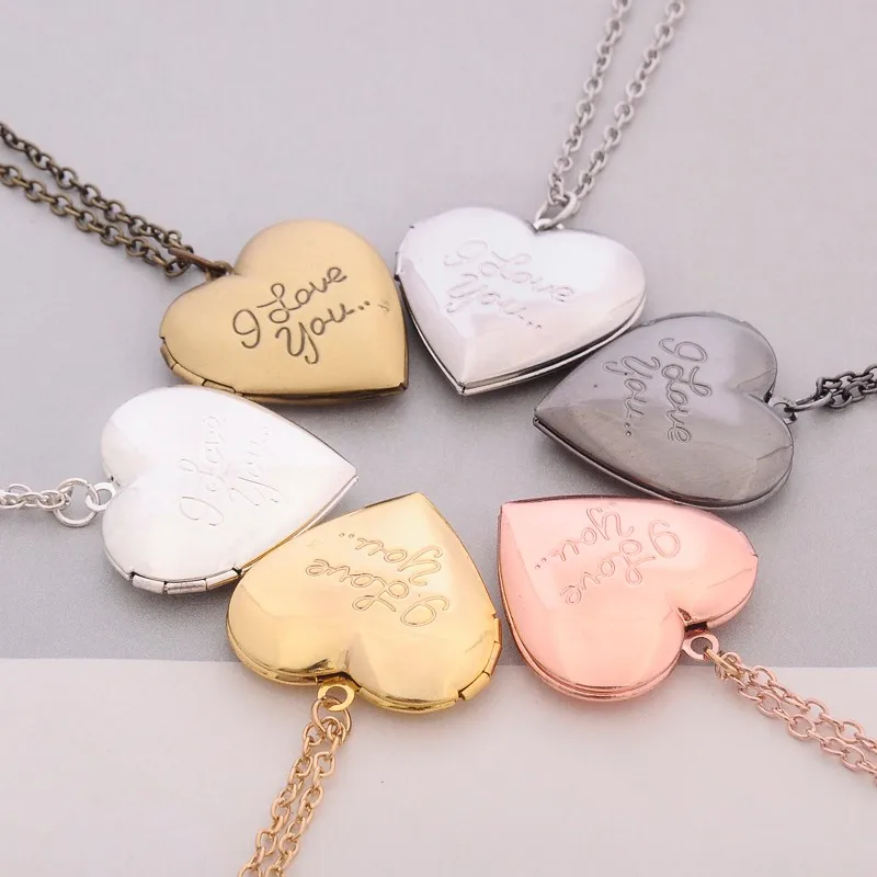 Секретная медаль MINGQI DIY в форме сердца простое металлическое ожерелье Love Forever