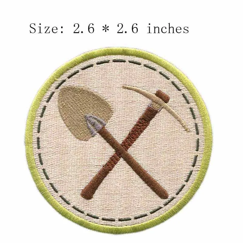 

Labour embroidery emblem 2.6" wide shipping/farm tools/gift patch/iron