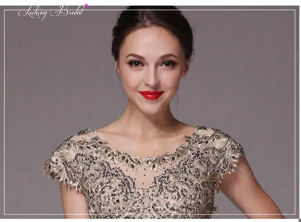 Licheng Bridal вечернее платье длинные платья выпускного вечера 2017 шифон line винтаж