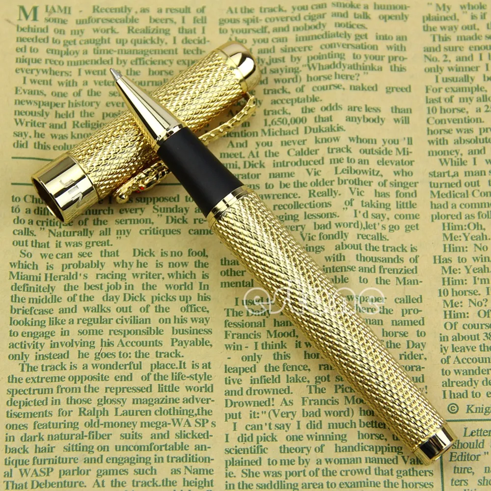 Классический Jinhao 1200 полный Ролик Шариковая ручка Дракон Клип г|Перьевые ручки| |