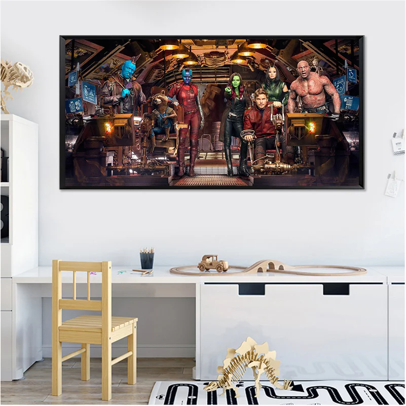 Marvel плакат Superheros Холст Живопись-настенные картины для гостиной украшения дома Железный человек стражи Галактики Thamos