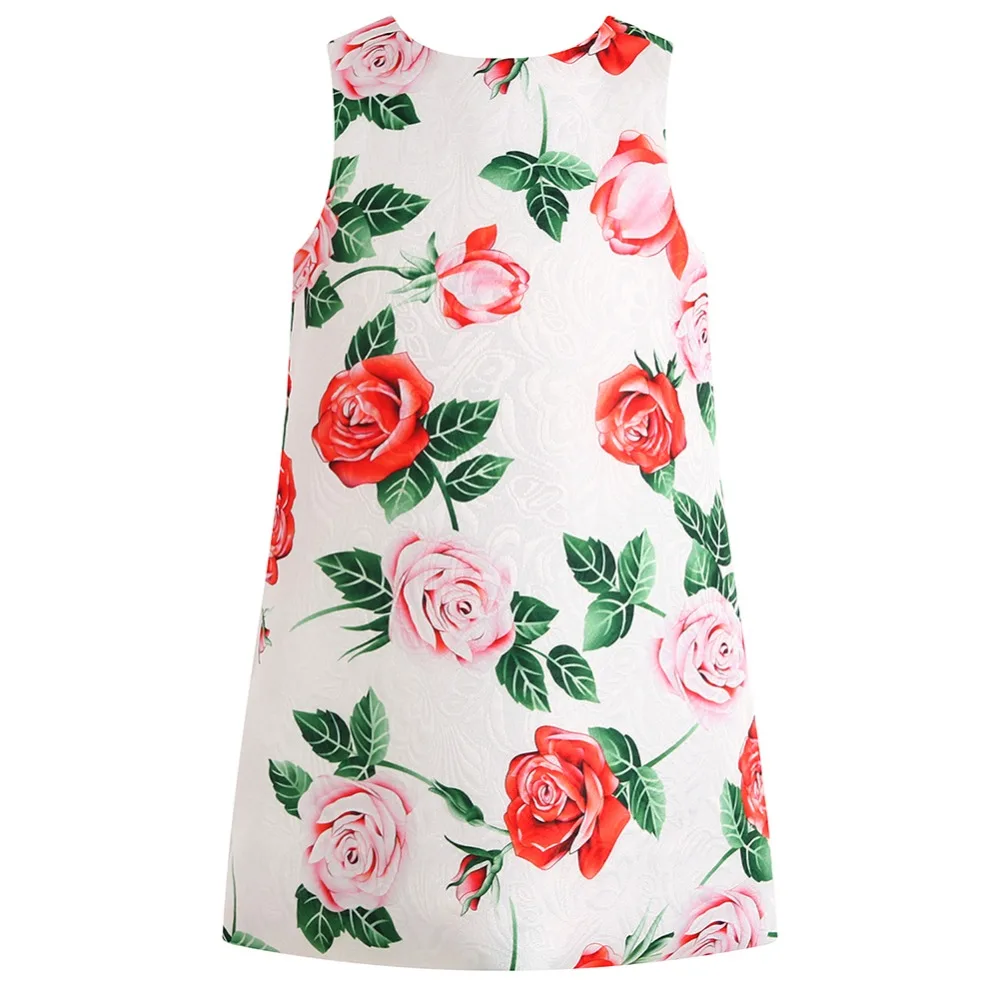 Платье с цветочным рисунком для девочек костюм принцессы Одежда маленьких