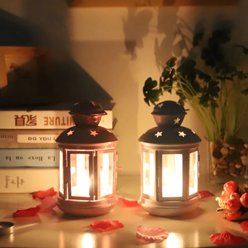 Европейский модный подсвечник винтажный декор подсвечники синие декоративные