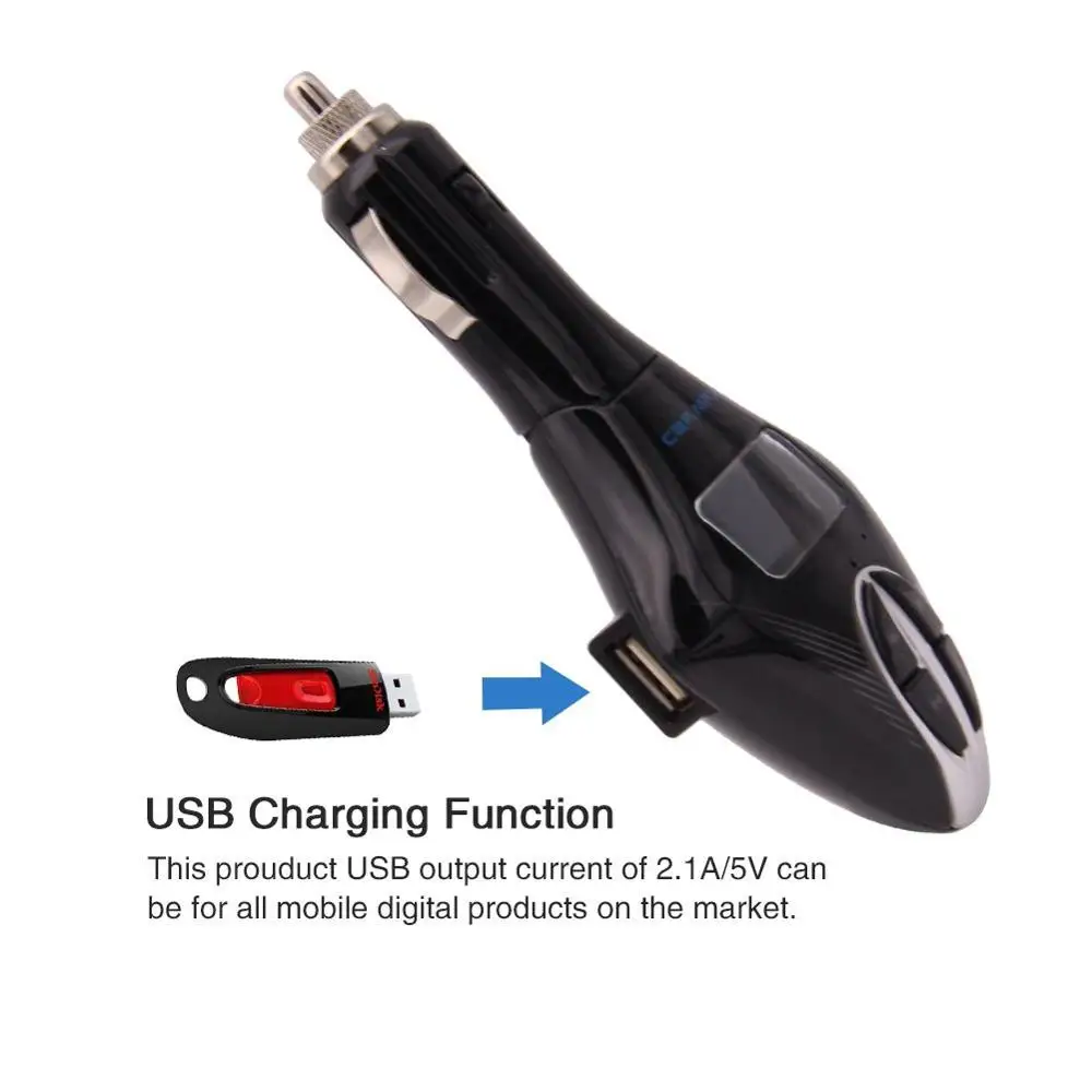 Bluetooth FM передатчик USB Автомобильное зарядное устройство Радио Аудио приемник