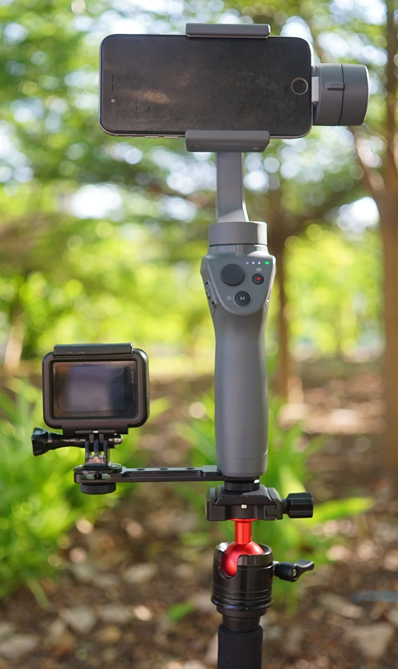 mobile phone camera holder handheld stabilizer expand bracket mount adapter kit for dji osmo mobile 2 om4 om5 gimbal parts free global shipping