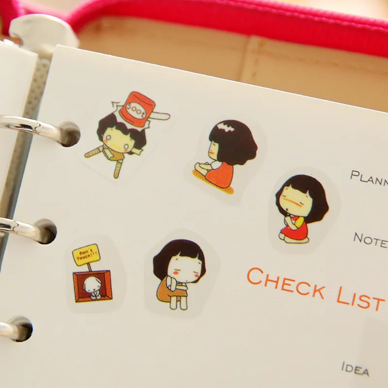 6 листов/упаковка бумажные наклейки для скрапбукинга|stickers fashion|sticker decorationstickers