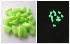 glow in dark 20 шт./партия колпачки для ногтей для собак, для ухода за пальцами, для пола, для защиты домашних собак, кошек, колпачки для ногтей, для контроля за когтями, мягкие колпачки для лап S, M, L, XL - Цвет: glow in dark