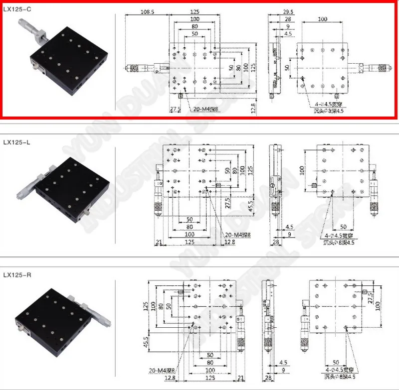 

X Axis125 * 125