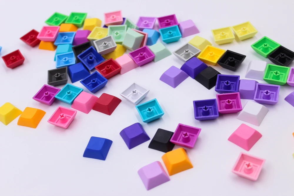 MP 1U DSA ключи PBT пустой Keycap смешанные цвета Cherry MX Переключатель колпачки для проводной USB Механическая игровая клавиатура