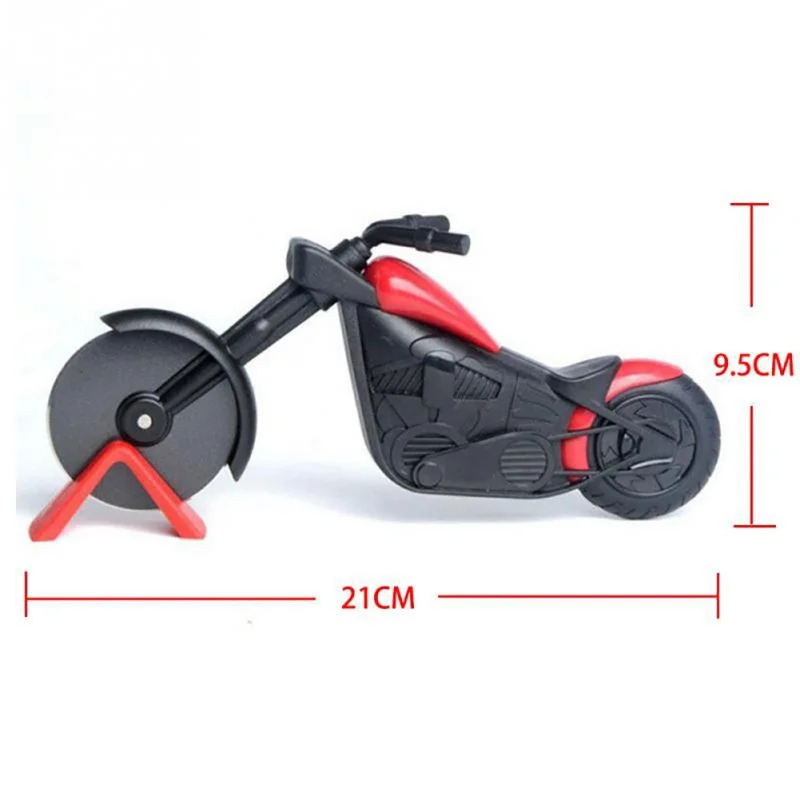 New Motorcycle Shape Stainless Steel Pizza Divider Pizza Tools Pizza Cutter Roller Tools