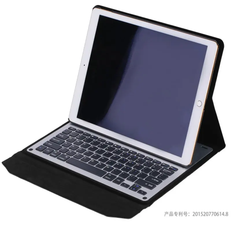 

Ультратонкий чехол-книжка с беспроводной клавиатурой Bluetooth диагональю для Apple iPad Pro 12,9 дюйма из искусственной кожи с алюминиевой подставкой