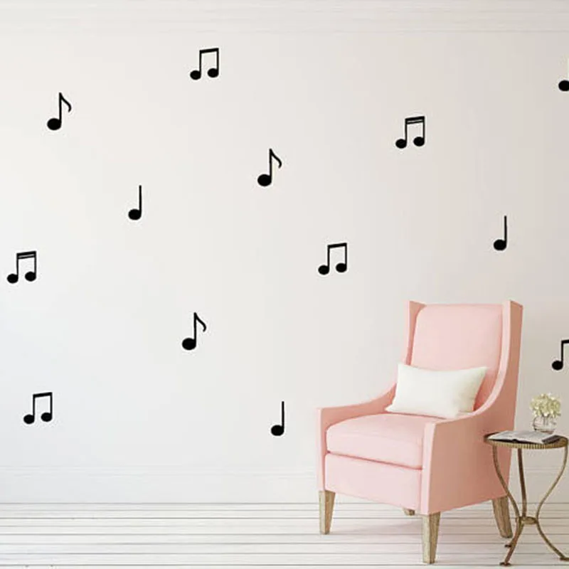 

Musical Notes Wall Decal Music Piano Wall Sticker For Kids Room Nursery Home Decoations Wall Art Mural L86