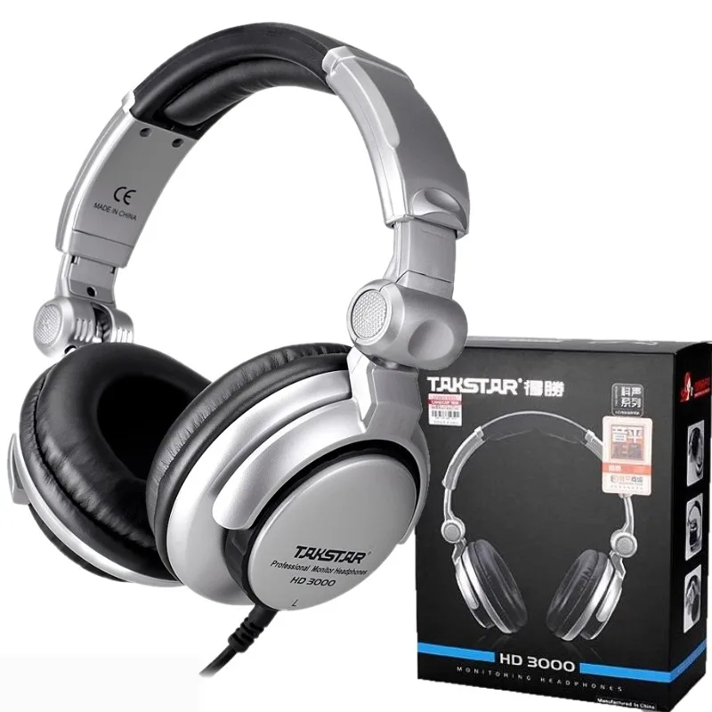 Оригинальные складные диджейские наушники Takstar HD3000 Hi Fi студийная гарнитура