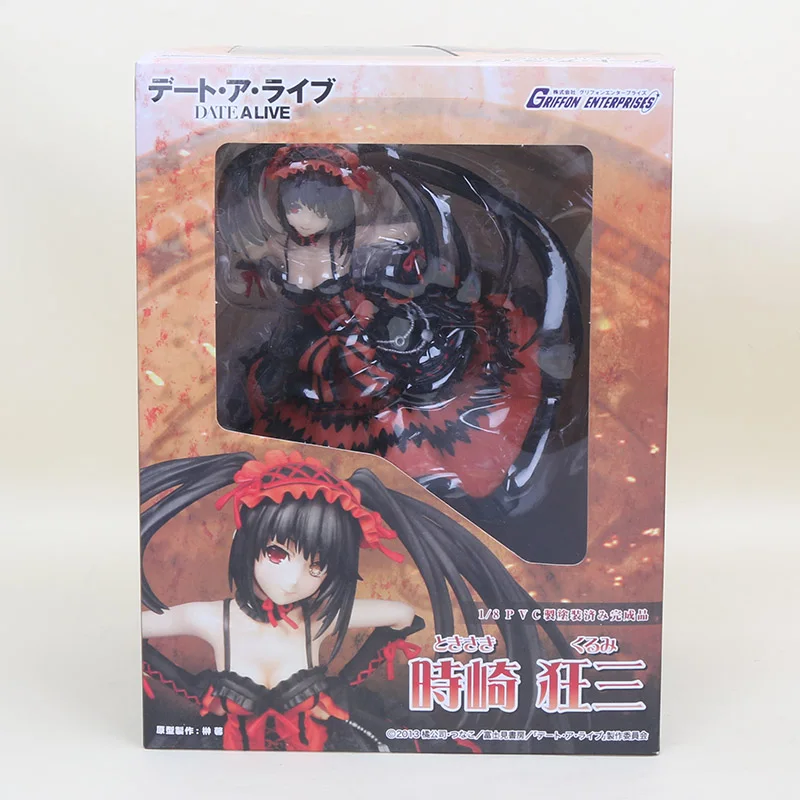 Новинка 21-23 см свадебное платье Tokisaki Kurumi Дата Живая фигурка ПВХ Модель Дата Живая коллекция игрушек куклы - Цвет: red in box
