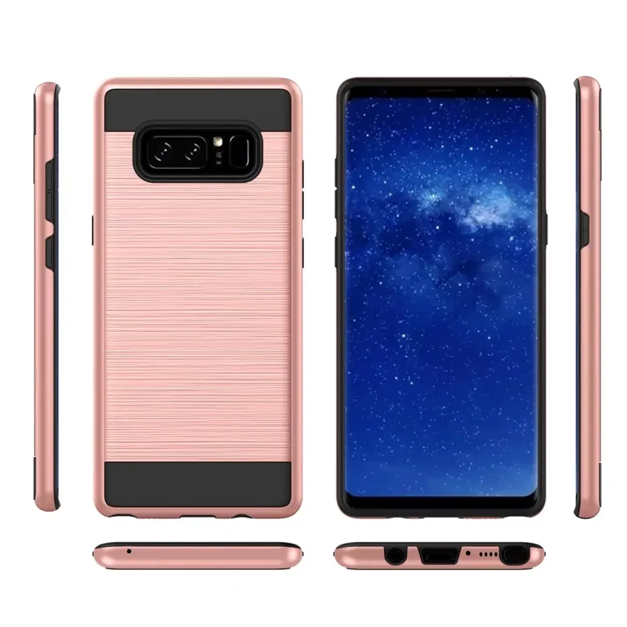 For Samsung Galaxy Note 8 Case SGP armor Antiskid Metal Wiredrawing Fallproof Back Cover note 3 4 5 Smart cover |