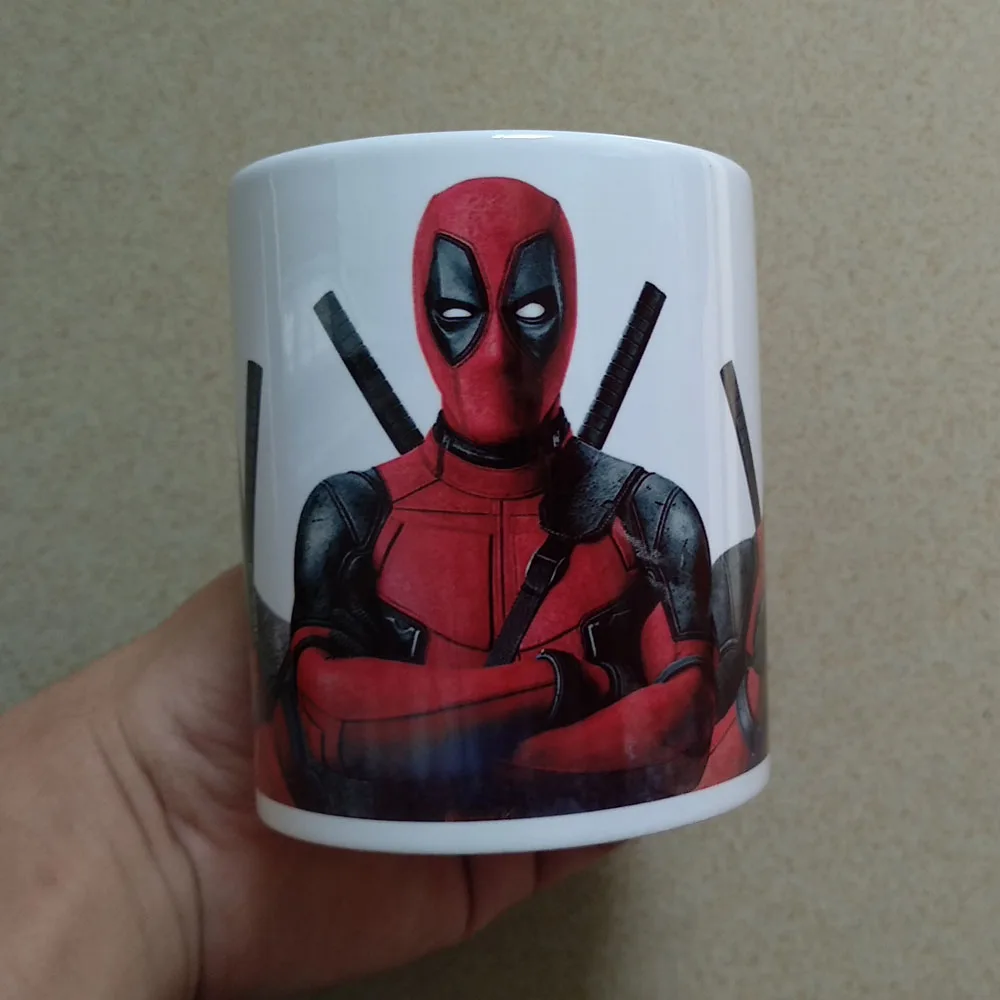 Anime Superhero Deadpool Coffee Mugs Ceramic Tea Milk Cups Friend Gifts