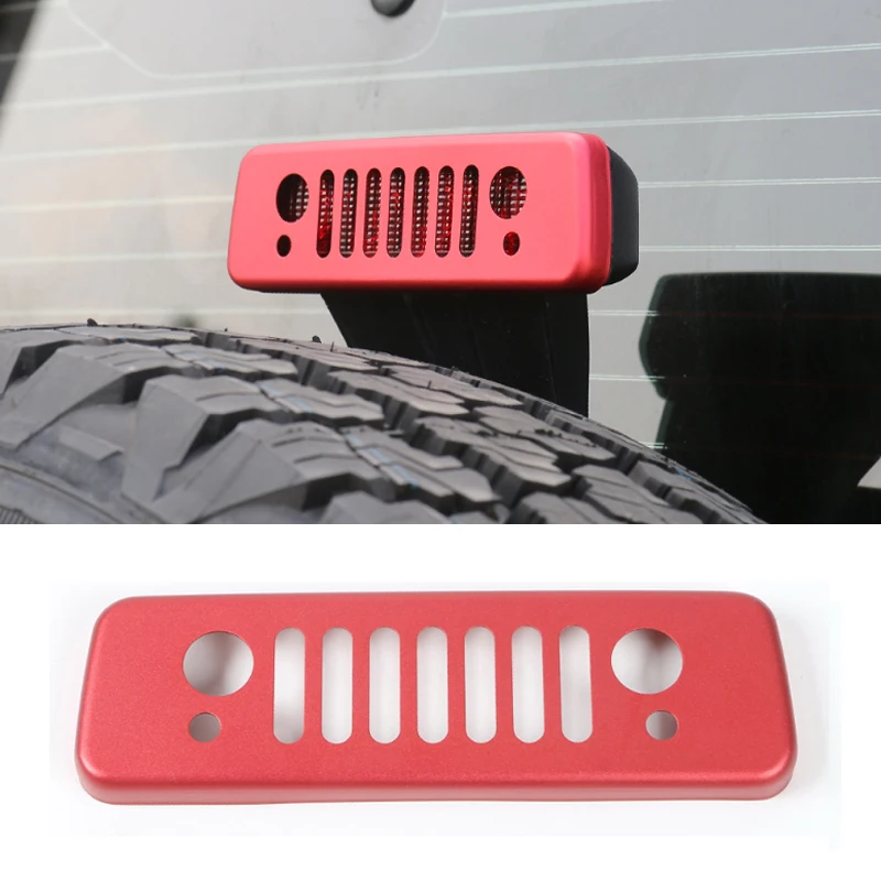 1Pcs Aluminum Rear Brake Light Cover Grille Third Tail Lamp Protector for Jeep Wrangler JK 2007-2017 | Автомобили и мотоциклы