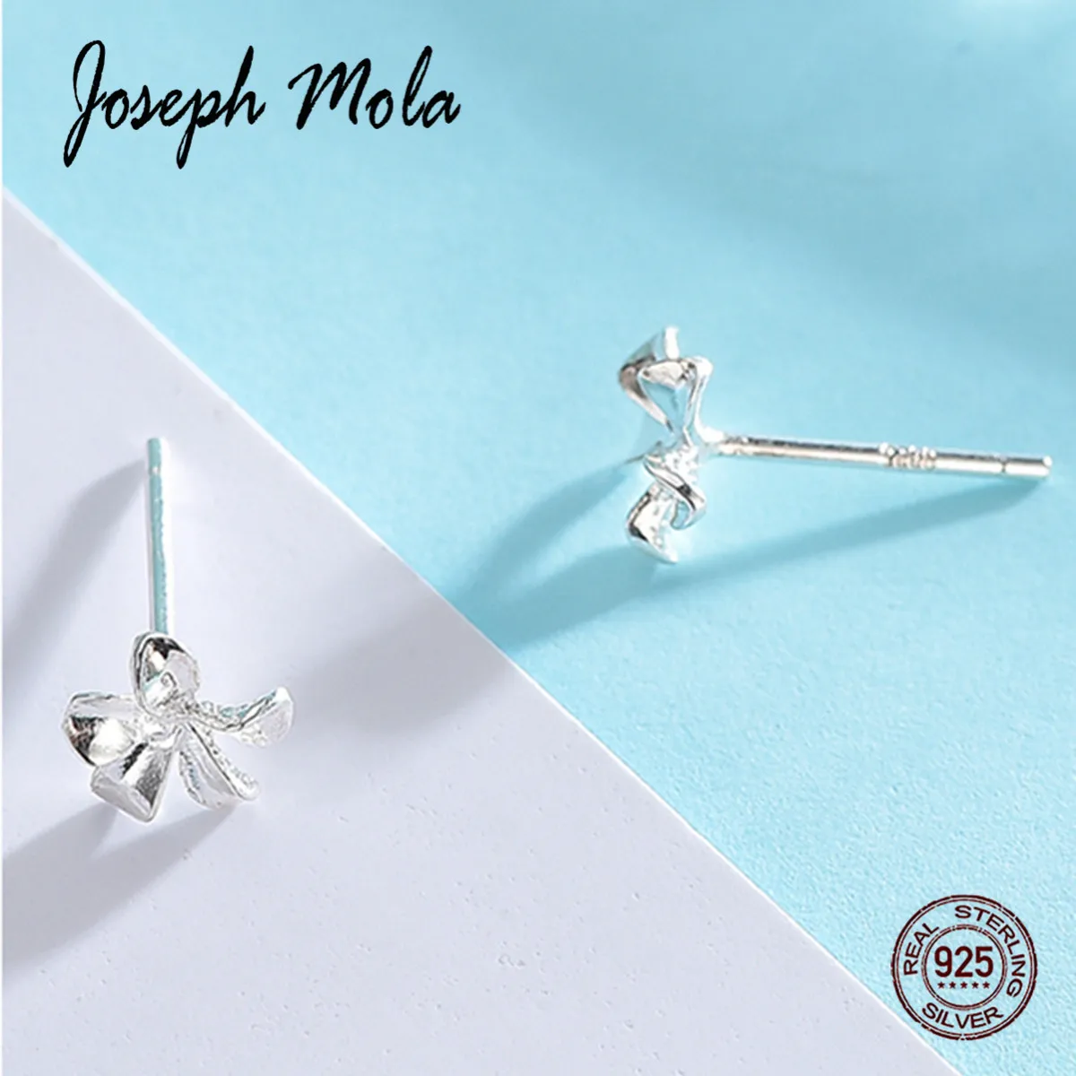 Joseph Mola/женские серьги из стерлингового серебра 925 пробы милый крохотный цветок