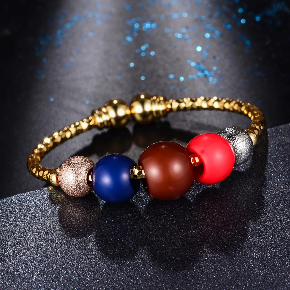 Wando 4 шт. детские браслеты для девочек милый золотой браслет-Талисман из бусинок