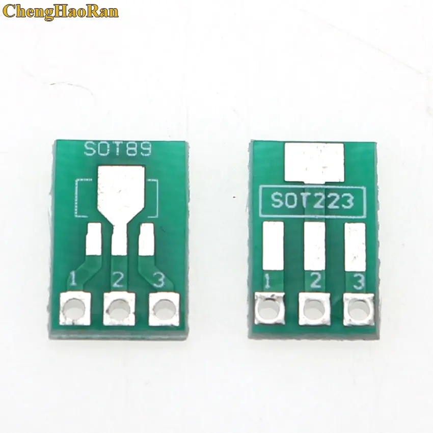 

ChengHaoRan SOT89 To DIP SOT223 To DIP IC Adapter PCB Board Converter Plate Double Sides 1.5mm 2.3mm to 2.54mm Pitch Pinboard