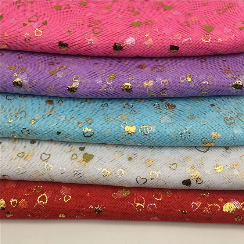 1 м/лот Высококачественная бронзовая сетчатая кружевная ткань 150 см с блестками