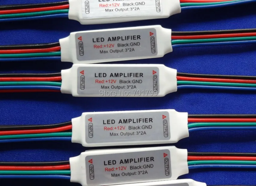 Светодиодный мини усилитель RGB Вход 12 В постоянного тока Выход 2 А * 3 канала/72
