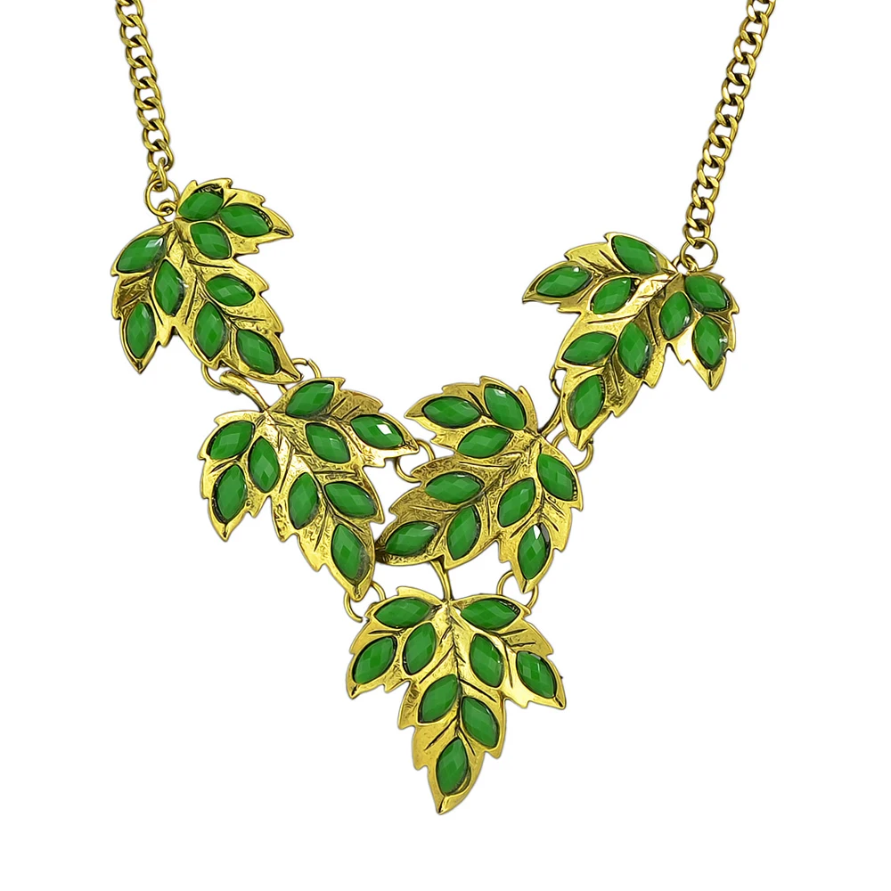 Новое поступление Античное золото цепочки с яркими создан горный хрусталь