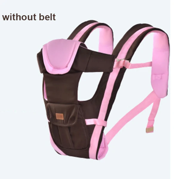 pink no belt 0-30 м дышащий хлопковый Рюкзак-кенгуру для переноски ребенка, удобный эргономичный рюкзак, пояс-кенгуру без рук - Цвет: pink no belt