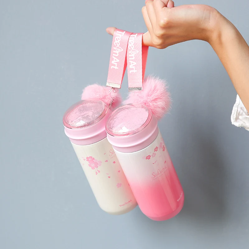 Мода нержавеющая сталь вишни воды чашки кофе Кружка открытый кухня термос для путешествия напиток бутылка подарки
