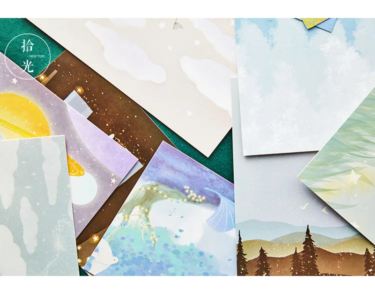 30 Pcs/Set Beautiful Salley Garden Postcard/Greeting Card/Message Card/Birthday Letter Envelope Gift Card