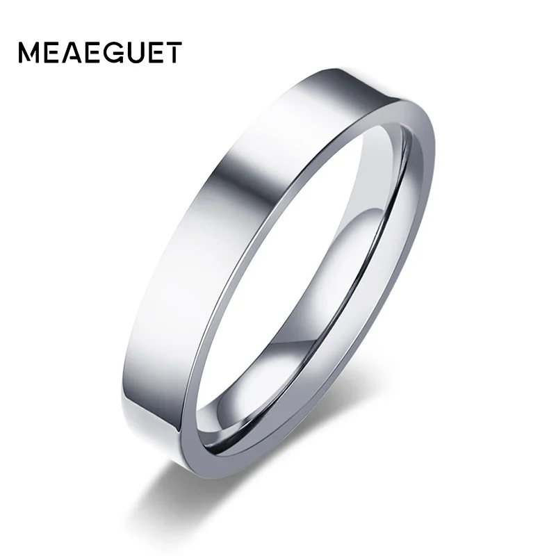 Meaeguet Твердые свадебные кольца из нержавеющей стали высококачественные
