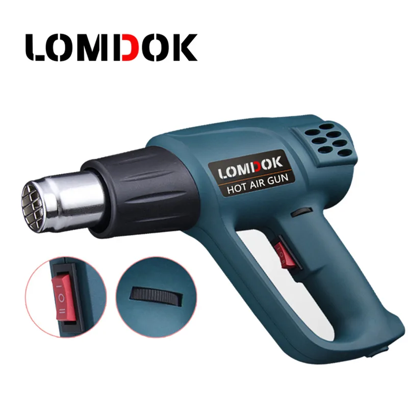 Тепловой пистолет с регулируемой температурой 2000 Вт промышленный электрический